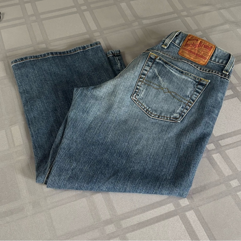 Lucky Brand Blue Relaxed Capri Jeans 10/30